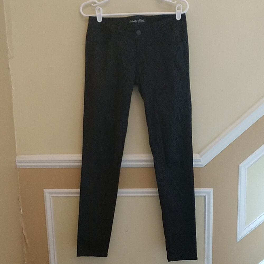 Celebrity Pink Original Denim Jeans Black Snakeskin Mobwife Print Skinny size 5 - Picture 3 of 16